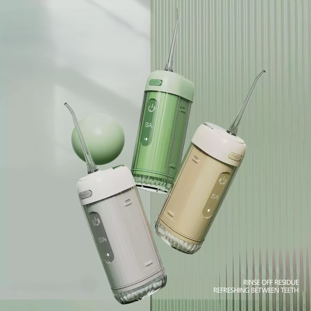 Mini electric dental irrigator, portable teeth cleaning mini water flosser, tartar removal, oral hygiene