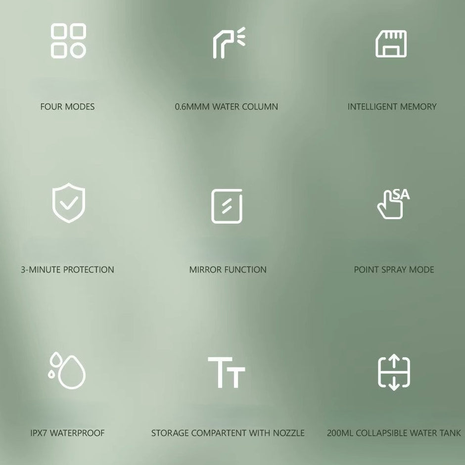 Mini electric dental irrigator, portable teeth cleaning mini water flosser, tartar removal, oral hygiene