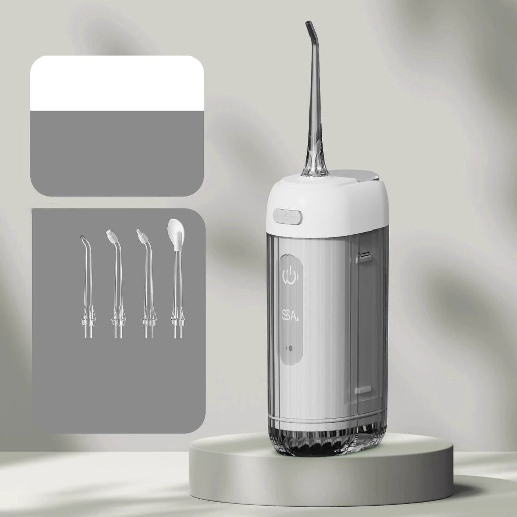 Mini electric dental irrigator, portable teeth cleaning mini water flosser, tartar removal, oral hygiene