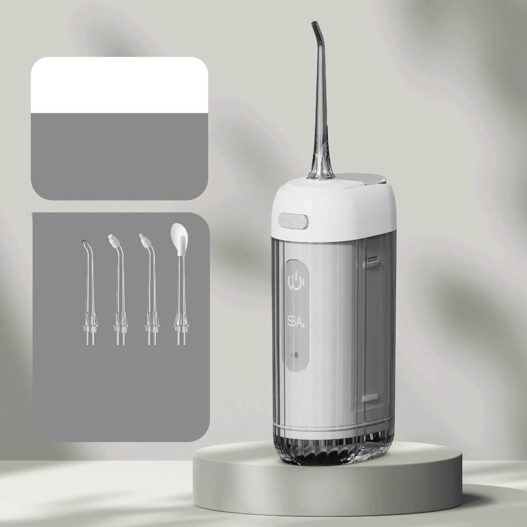 Mini electric dental irrigator, portable teeth cleaning mini water flosser, tartar removal, oral hygiene