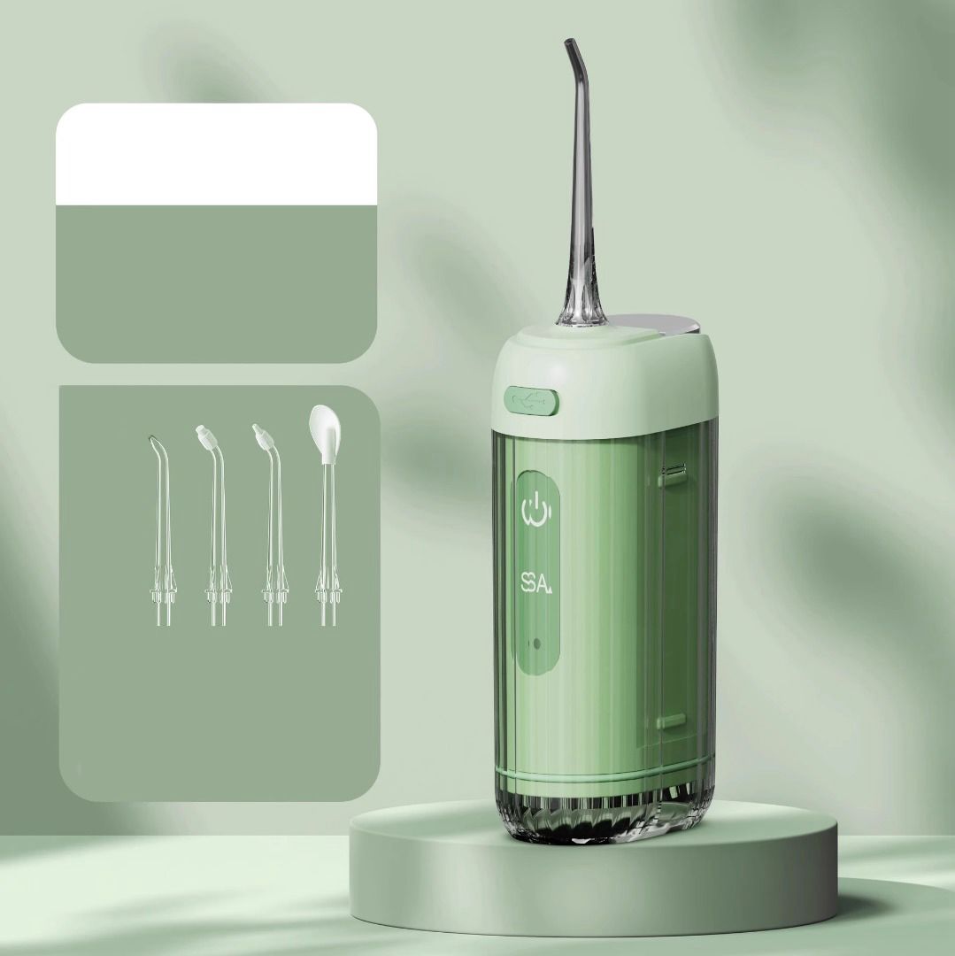 Mini electric dental irrigator, portable teeth cleaning mini water flosser, tartar removal, oral hygiene